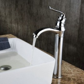 Chrome Brass Basin Faucet For Bathroom