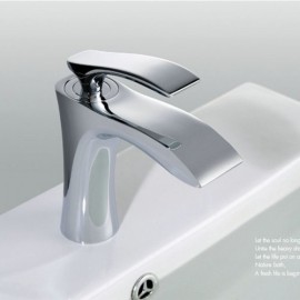 Chrome Brass Basin Faucet For Bathroom