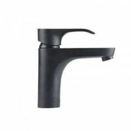 Black Baking Copper Basin Faucet For Bathroom