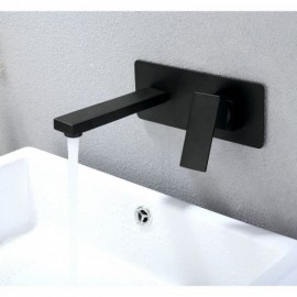 Black Copper Bathtub Faucet For Bathroom