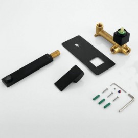 Black Copper Bathtub Faucet For Bathroom