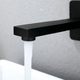 Black Copper Bathtub Faucet For Bathroom