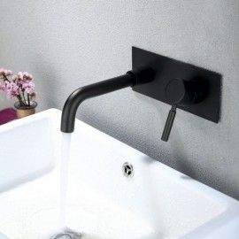 Black Copper Bathtub Faucet For Bathroom