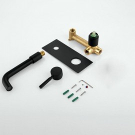 Black Copper Bathtub Faucet For Bathroom