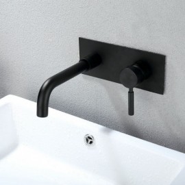 Black Copper Bathtub Faucet For Bathroom