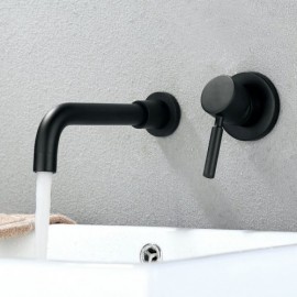 Black Copper Bathtub Faucet For Bathroom