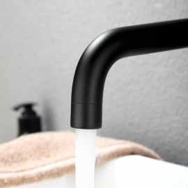 Black Copper Bathtub Faucet For Bathroom