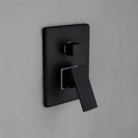 Shower Faucet With Black Copper Hand Shower For Bathroom