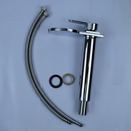 Vessel Single Handle One Hole in Chrome Bathroom Sink Tap