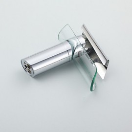 Bathroom Sink Tap in Glacier Bay Design Glass Spout Waterfall Tap