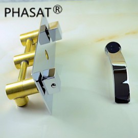 Waterfall Contemporary Chrome Brass Wall Mounted