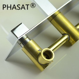 Waterfall Contemporary Chrome Brass Wall Mounted