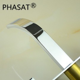 Waterfall Contemporary Chrome Brass Wall Mounted