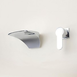 Waterfall Chrome Brass Wall Mounted