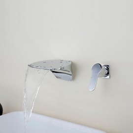 Waterfall Chrome Brass Wall Mounted