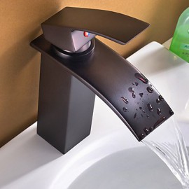 Centerset Single Handle One Hole in Painting Bathroom Sink Tap