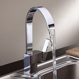 Deck Mounted Single Handle One Hole with Chrome Kitchen Tap