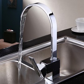 Deck Mounted Single Handle One Hole with Chrome Kitchen Tap
