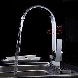 Deck Mounted Single Handle One Hole with Chrome Kitchen Tap