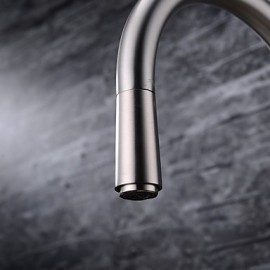 Deck Mounted Single Handle One Hole with Brushed Kitchen Tap