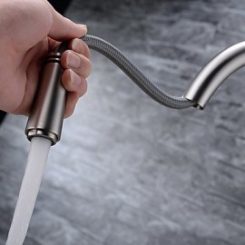 Deck Mounted Single Handle One Hole with Brushed Kitchen Tap