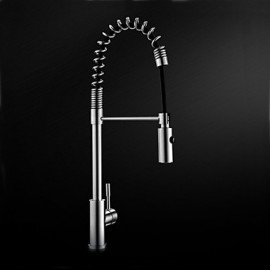 Kitchen Tap Contemporary Pullout Spray Stainless Steel Spring Kitchen Tap