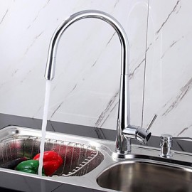 Deck Mounted Single Handle One Hole with Chrome Kitchen Tap