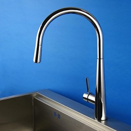 Deck Mounted Single Handle One Hole with Chrome Kitchen Tap