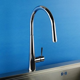 Deck Mounted Single Handle One Hole with Chrome Kitchen Tap