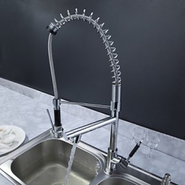 Kitchen Tap Centerset with Chrome Single Handle One Hole