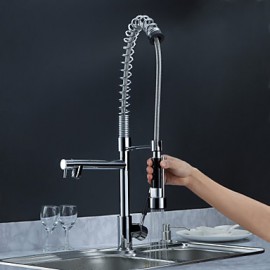 Kitchen Tap Centerset with Chrome Single Handle One Hole