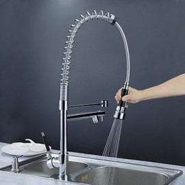 Kitchen Tap Centerset with Chrome Single Handle One Hole
