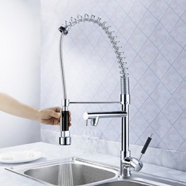 Kitchen Tap Centerset with Chrome Single Handle One Hole