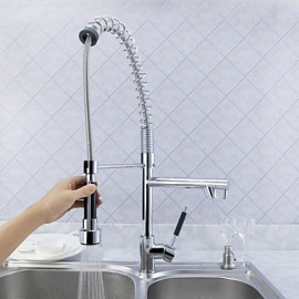 Kitchen Tap Centerset with Chrome Single Handle One Hole