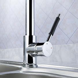 Kitchen Tap Centerset with Chrome Single Handle One Hole