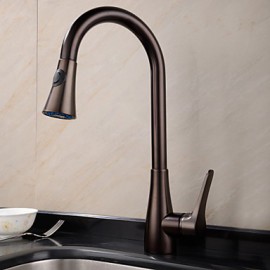 Deck Mounted Single Handle One Hole with Oil-rubbed Bronze Kitchen Tap