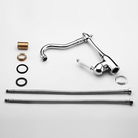 Deck Mounted Single Handle One Hole with Chrome Kitchen Tap