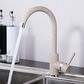 Contemprorary Painting Single Handle Deck Mounted Kitchen Tap Mixer