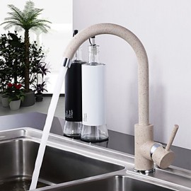 Contemprorary Painting Single Handle Deck Mounted Kitchen Tap Mixer