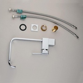 Deck Mounted Single Handle One Hole with Chrome Kitchen Tap