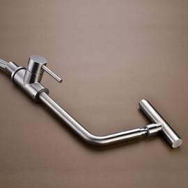 High Quality Fashion Brushed Finish Stainless Steel 360 Degree Rotatable Kitchen Sink Tap