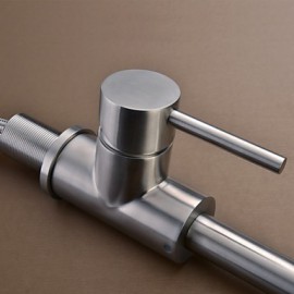 High Quality Fashion Brushed Finish Stainless Steel 360 Degree Rotatable Kitchen Sink Tap