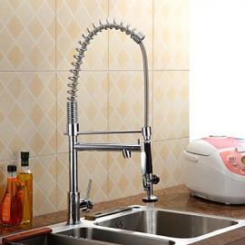 Deck Mounted Single Handle One Hole with Chrome Kitchen Tap