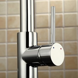 Deck Mounted Single Handle One Hole with Chrome Kitchen Tap