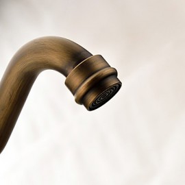 Deck Mounted Single Handle One Hole with Antique Brass Kitchen Tap