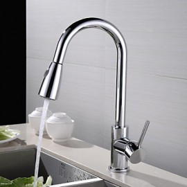 Deck Mounted Single Handle One Hole with Chrome Kitchen Tap
