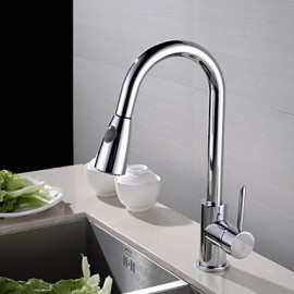 Deck Mounted Single Handle One Hole with Chrome Kitchen Tap