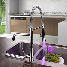 Deck Mounted Single Handle One Hole with Chrome Kitchen Tap