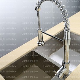 Kitchen Tap Contemporary Pullout Spray Brass Chrome Kitchen Sink Tap Mixer