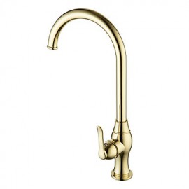 Deck Mounted Single Handle One Hole with Ti-PVD Kitchen Tap